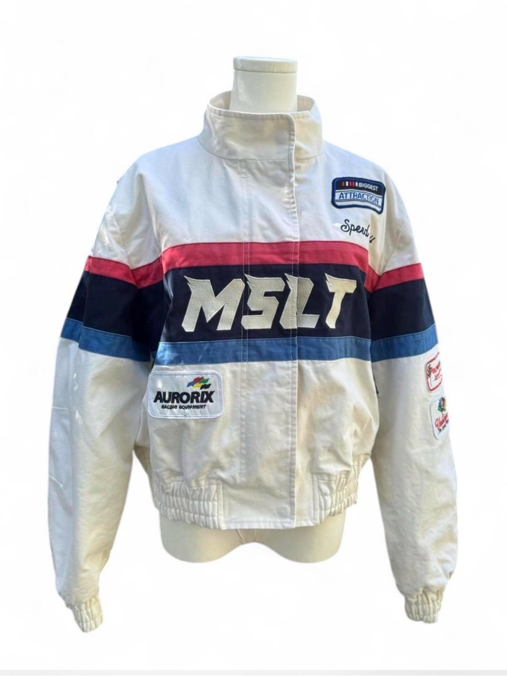 MANGO Selection Racing-Inspired Cotton Moto Jacket
